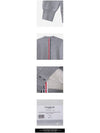 Center Back RWB Stripe Classic Loopback Crewneck Sweatshirt Light Grey - THOM BROWNE - BALAAN 4