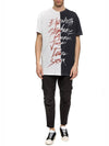 over-fit asymmetric printing T-SHIRT - BALMAIN - BALAAN 5