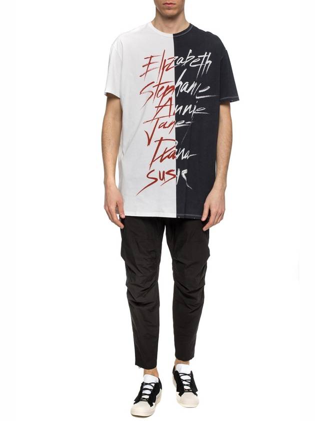 over-fit asymmetric printing T-SHIRT - BALMAIN - BALAAN 5