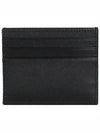 Triangle Logo Saffiano Card Wallet Black - PRADA - BALAAN 5