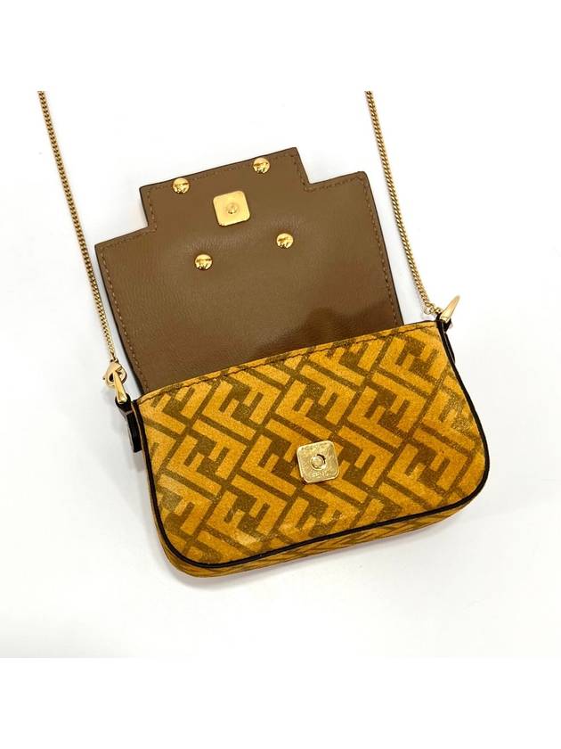 Micro nano chain baguette bag cross - FENDI - BALAAN 8