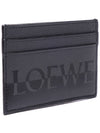 Signature Plain Calfskin Card Holder Anthracite Black - LOEWE - BALAAN.