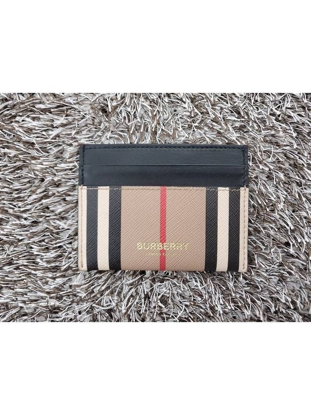 Icon Tripe Canvas Card Wallet - BURBERRY - BALAAN 3