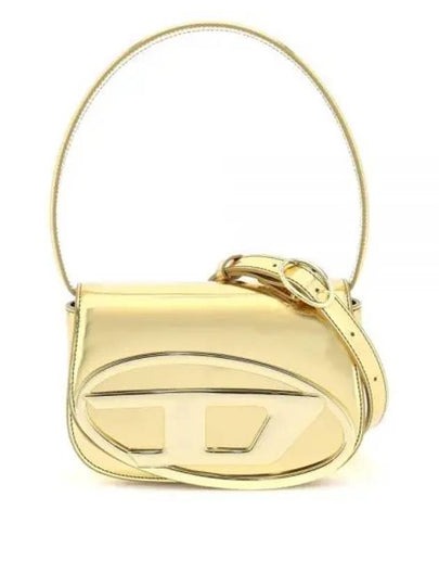 1DR Mirrored Leather Shoulder Bag Gold - DIESEL - BALAAN 2