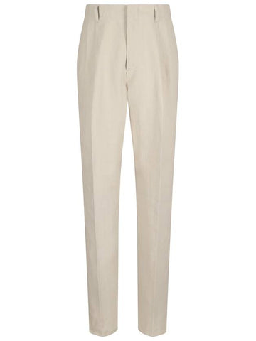 EQATOS LINEN TAPERED TROUSERS - RVR LARDINI - BALAAN 1