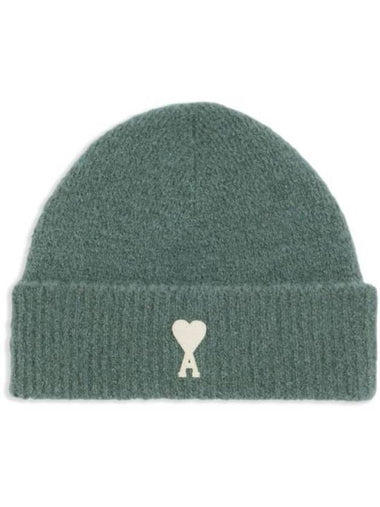 Logo Patch Knit Beanie Antique Clay - AMI - BALAAN 1