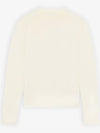 Double Fox Head Patch Round Neck Cardigan Ecru - MAISON KITSUNE - BALAAN 3