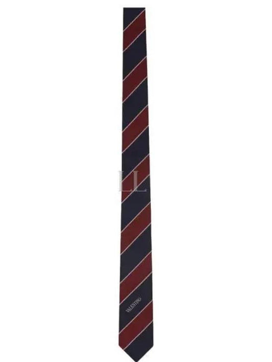 5Y0EV197 LQD ZGT 5Y2EV197 Silk Stripe Tie - VALENTINO - BALAAN 1