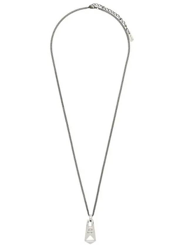 Logoengraved graphic pendant zipper chain necklace - PAUL SMITH - BALAAN 2