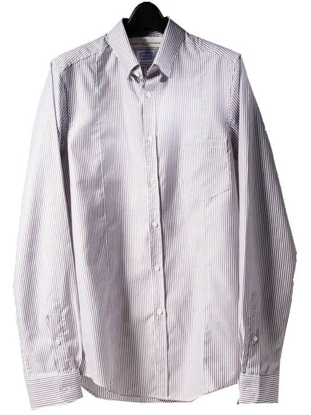 11th Anniversary Pocket Striped Cotton Shirt G19U522 A7 - GOLDEN GOOSE - BALAAN 1