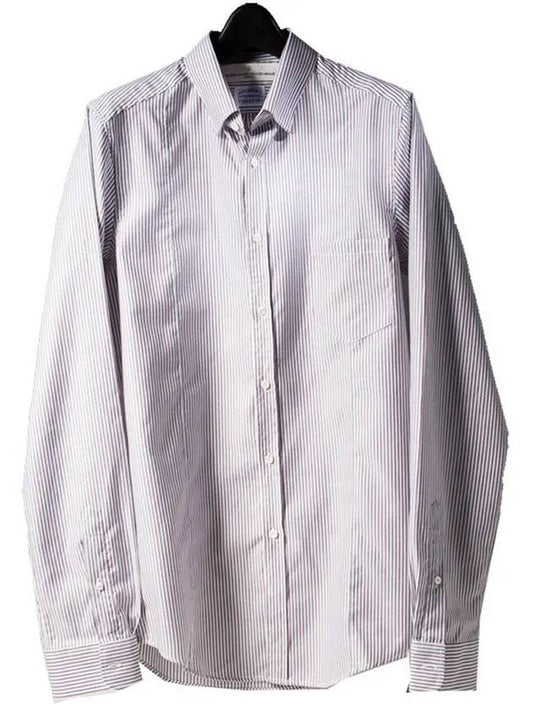 11th Anniversary Pocket Striped Cotton Shirt G19U522 A7 - GOLDEN GOOSE - BALAAN 1