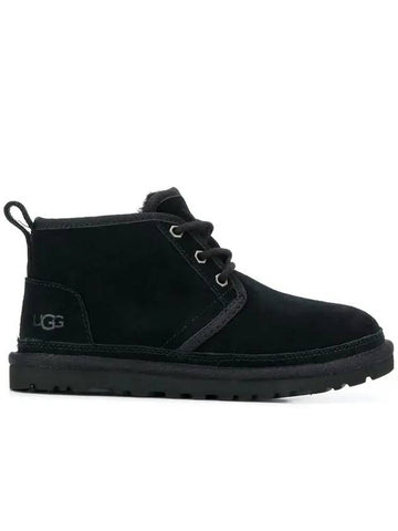 Women's Neumel Lace-Up Suede Winter Boots Black - UGG - BALAAN.