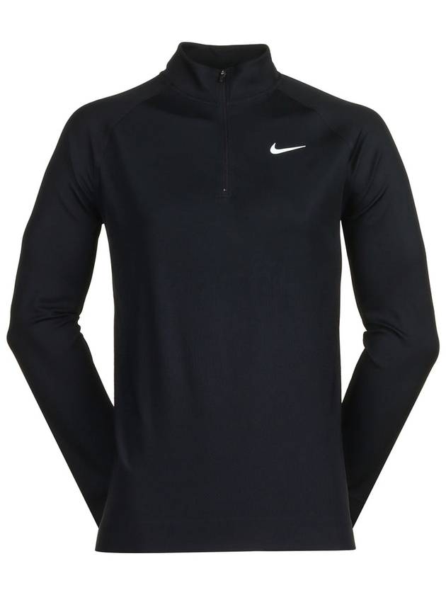 Golf Tour Dri-Fit ADV Half Zip Long Sleeve T-Shirt Black - NIKE - BALAAN 1