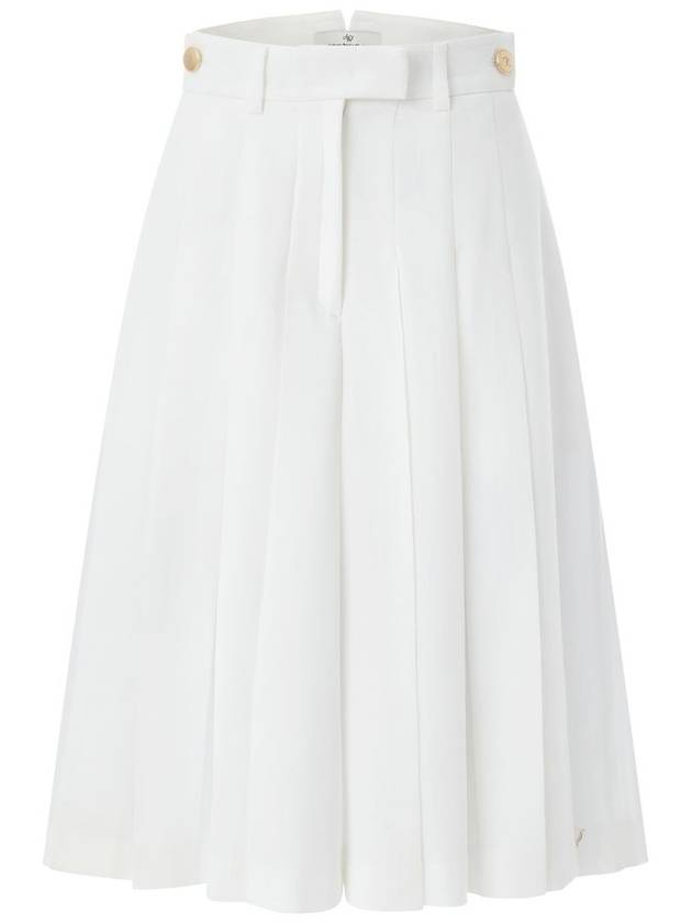 PLEATS MIDI PANTSOFF WHITE - AOW - BALAAN 1