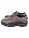 LV Black Ice Monogram Derby Shoes 6 5 255 - LOUIS VUITTON - BALAAN 4