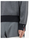 RWB Striped Crew Neck Knit Top Grey - THOM BROWNE - BALAAN 5