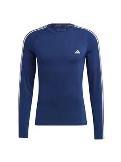 Techfit 3S Long Sleeve T-Shirt Dark Blue - ADIDAS - BALAAN 2