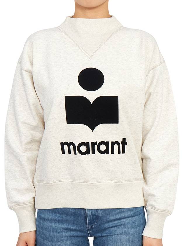 Moby Logo Print Sweatshirt Ecru - ISABEL MARANT - BALAAN 2