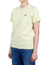 Fox Head Patch Regular Short Sleeve T-Shirt Chalk Yellow - MAISON KITSUNE - BALAAN 4