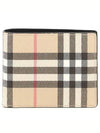 E Canvas Vintage Check Half Wallet Beige - BURBERRY - BALAAN 2