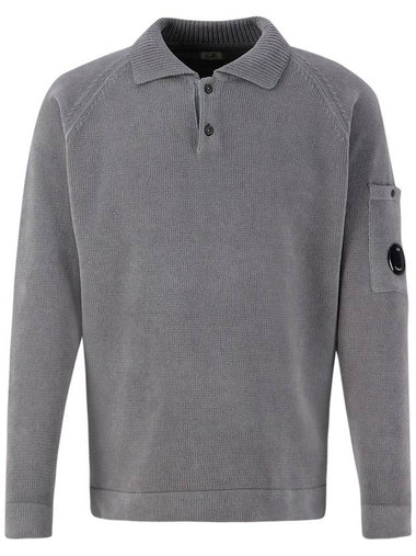 C.P.COMPANY CHENILLE COTTON POLO KNIT - CP COMPANY - BALAAN 1