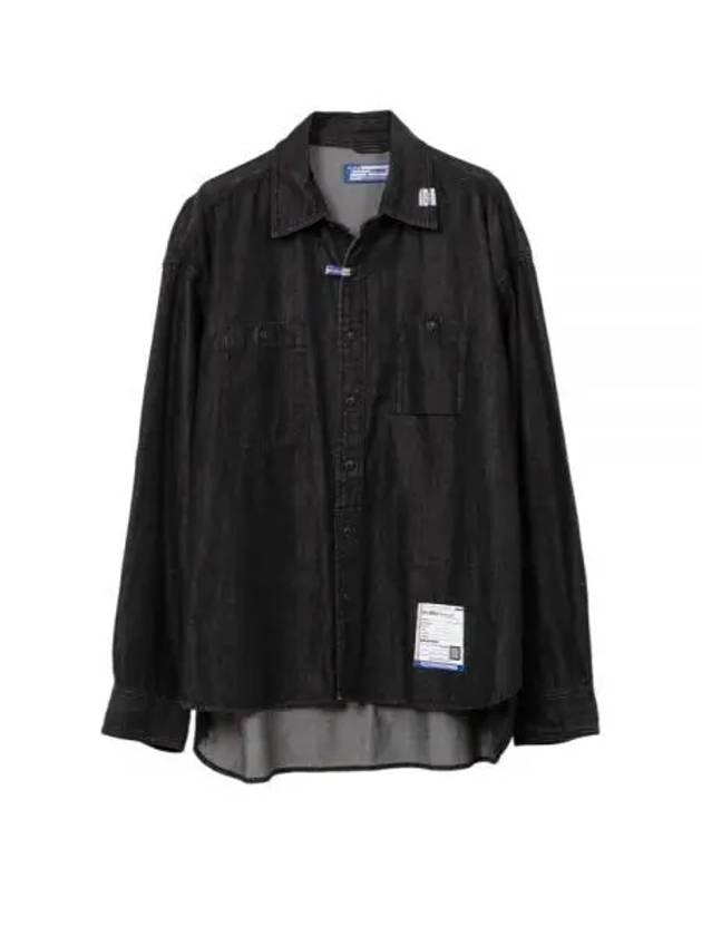 Cotton Tencel Denim Long Sleeve Shirt Black - MIHARA YASUHIRO - BALAAN 2