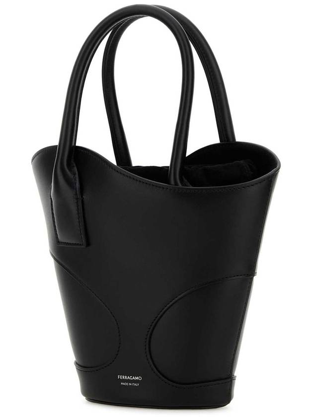 Women's Cut-Out Tote Bag Black - SALVATORE FERRAGAMO - BALAAN 3