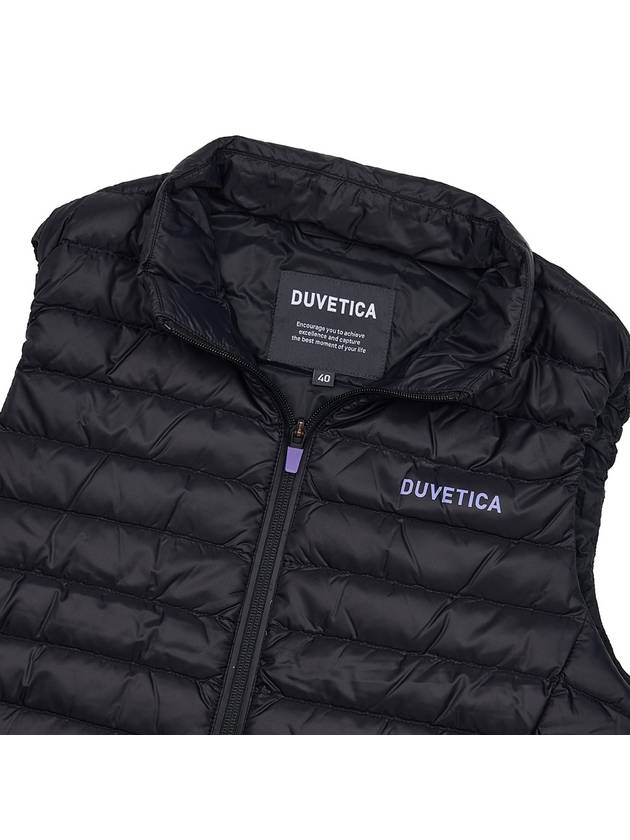 Neass Logo Padded Vest Black - DUVETICA - BALAAN 9