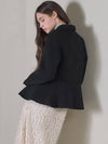 Peplum handmade jacket black - MITTE - BALAAN 4