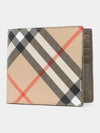 Check Half Wallet Beige - BURBERRY - BALAAN 4