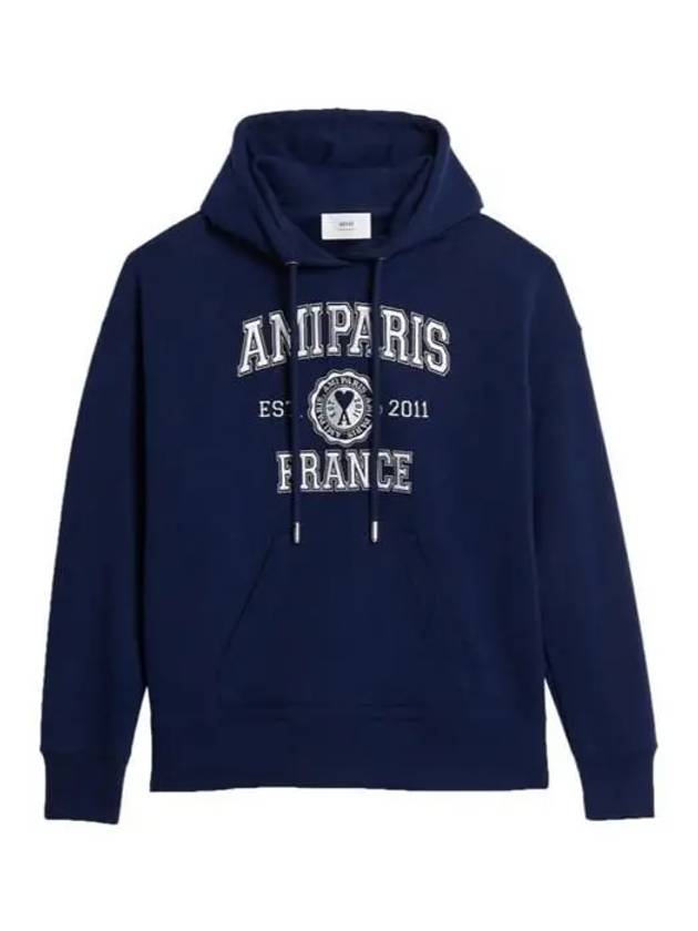 Paris France Hoodie Navy - AMI - BALAAN 2