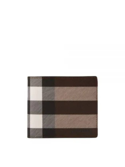 Vintage Check 2-Fold Half Wallet Dark Birch Brown - BURBERRY - BALAAN 2