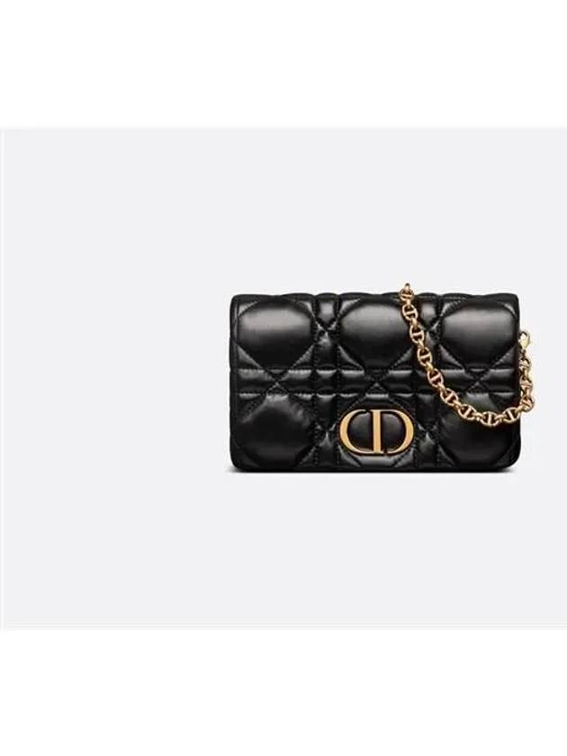 Caro Macrocannage Mini Cross Bag Black - DIOR - BALAAN 2