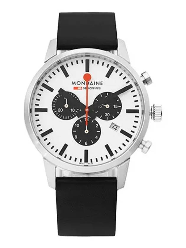 MSD 41410 LBV Classic Chronograph Date Vegan Men s Leather Watch - MONDAINE - BALAAN 5