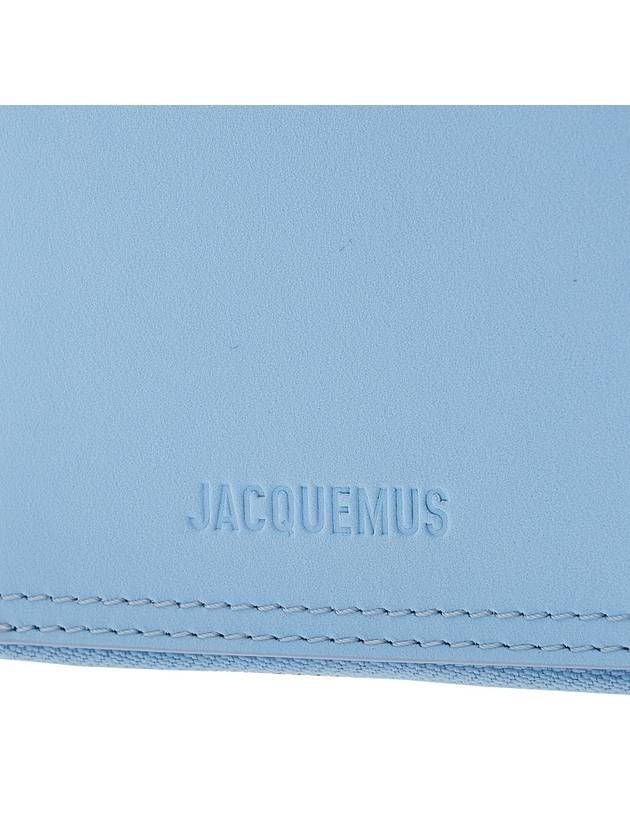 Le Carre Rond Lanyard Square Half Wallet Blue - JACQUEMUS - BALAAN 7