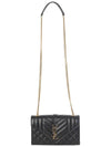 Matelasse Envelope Small Shoulder Bag Black - SAINT LAURENT - BALAAN 6