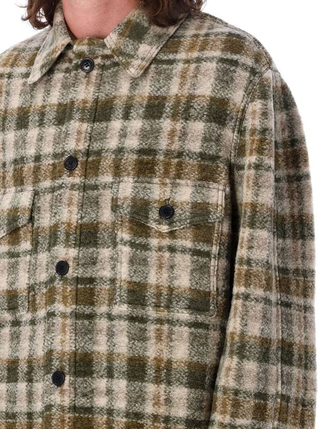 Kevron Check Wool Jacket Green - ISABEL MARANT - BALAAN 4