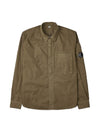 Gabardine Utility Long Sleeve Shirt Brown - CP COMPANY - BALAAN 2