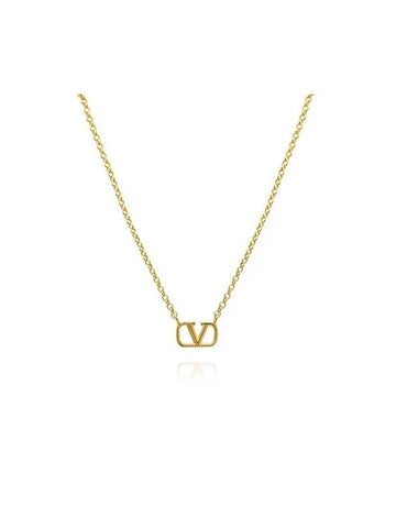 Valentino 5Y2J0N96 MET CS4 J0N96 Garavani V logo necklace - RED VALENTINO - BALAAN 1