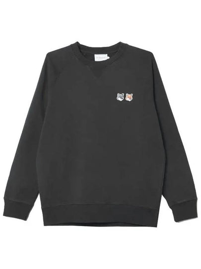 Double Fox Head Patch Classic Sweatshirt Anthracite - MAISON KITSUNE - BALAAN 2