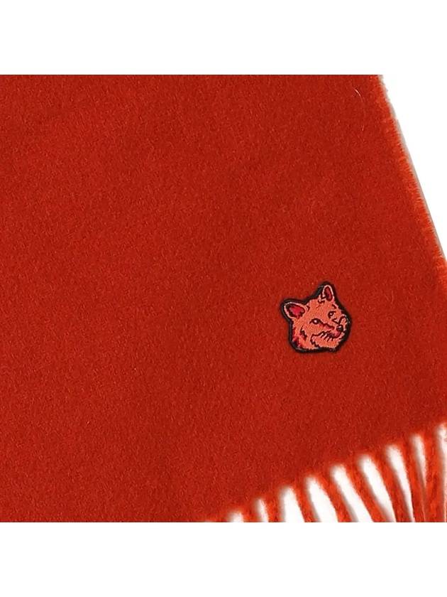 Bold Fox Head Patch Muffler Red - MAISON KITSUNE - BALAAN 5