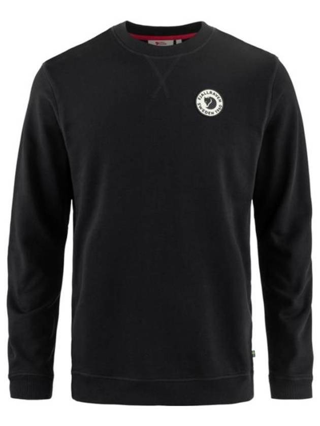 Men's 1960 Logo Badge Long Sleeve T-Shirt Black - FJALL RAVEN - BALAAN 2