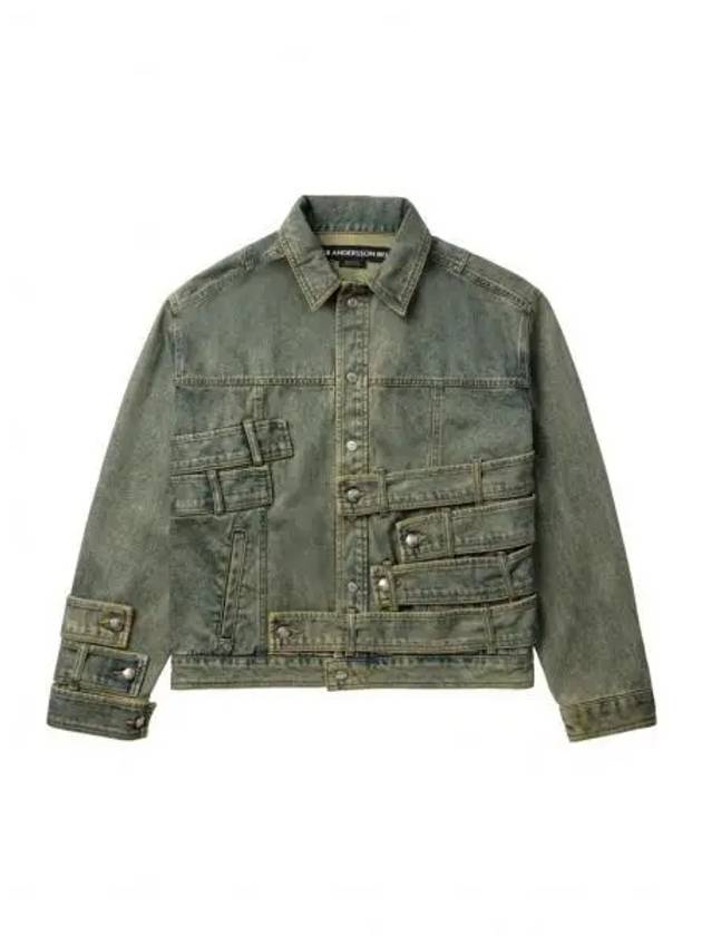 Waistbands Denim Jacket Green - ANDERSSON BELL - BALAAN 2