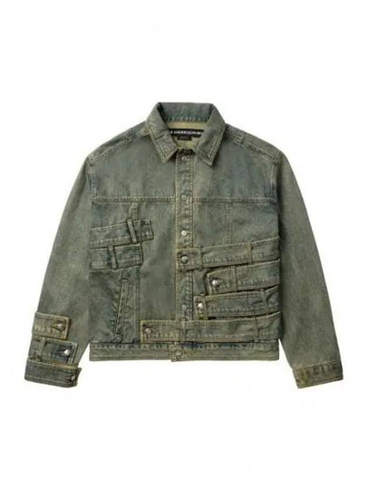 Waistbands Denim Jacket Green - ANDERSSON BELL - BALAAN 2