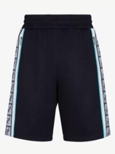 Bermuda Jersey Shorts Blue - FENDI - BALAAN 2