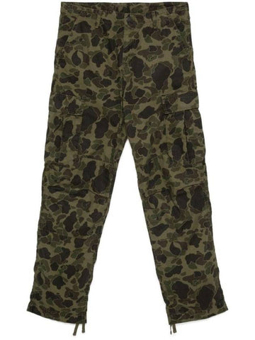 Duck Camo Straight Pants Khaki - CARHARTT WIP - BALAAN 1