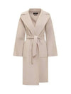 Rovo Wrap Wool Singe Coat Sand - MAX MARA - BALAAN 2