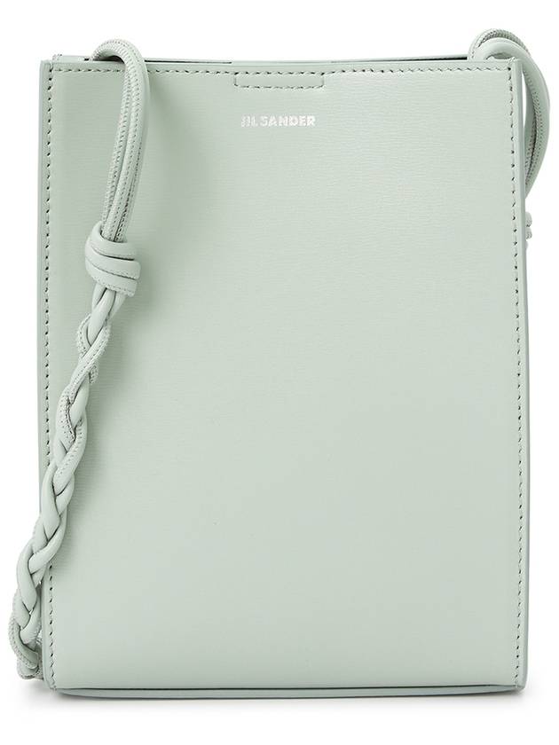 Women's Tangle Small Leather Shoulder Bag Pastel Grey - JIL SANDER - BALAAN 2