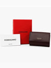 Logo Leather Card Wallet Brown - SALVATORE FERRAGAMO - BALAAN 4