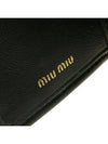 Materasse Nappa Leather Half Wallet Black - MIU MIU - BALAAN 7